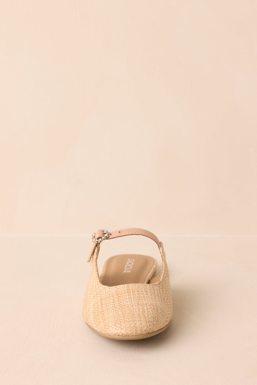 Leap Of Faith Natural Woven Raffia Mules