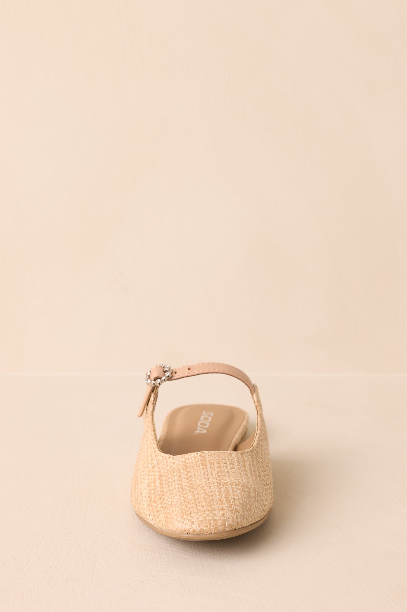 Leap Of Faith Natural Woven Raffia Mules