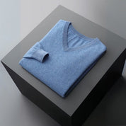 The Amalfi Merino Wool V-Neck Sweater