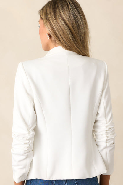 Coffee Break White Blazer