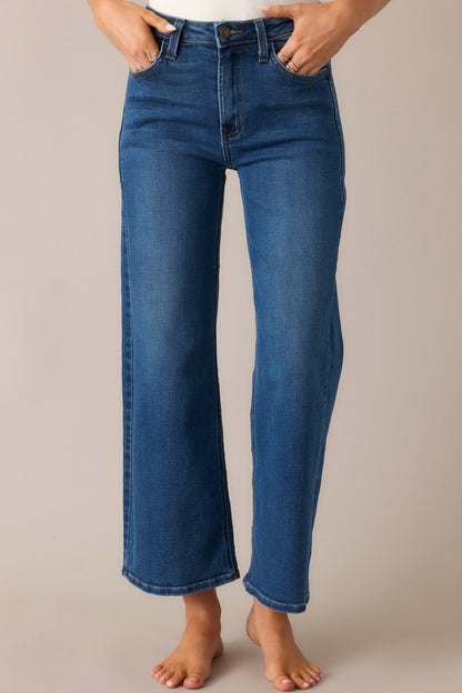 Always First Dark Wash Wide Leg Jeans
