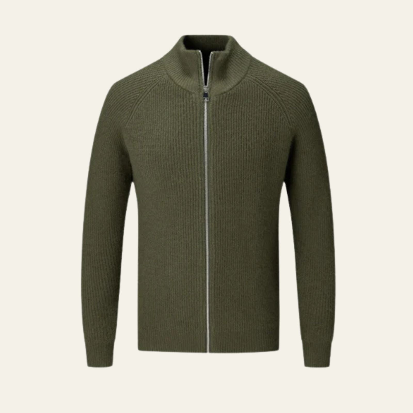 The Amalfi Wool Zipper Vest