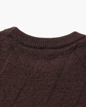 Diamond Knit Crewneck Sweater