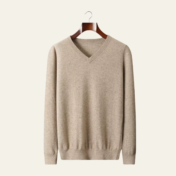 The Amalfi Merino Wool V-Neck Sweater
