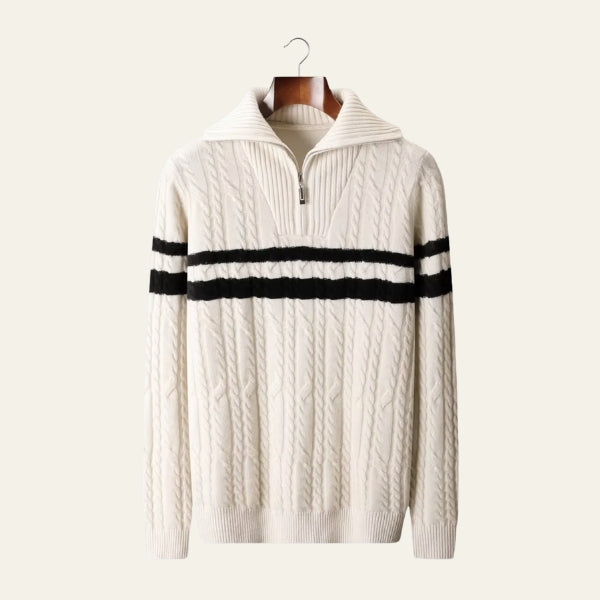 The St. Moritz Merino Wool Quarter Zip Sweater