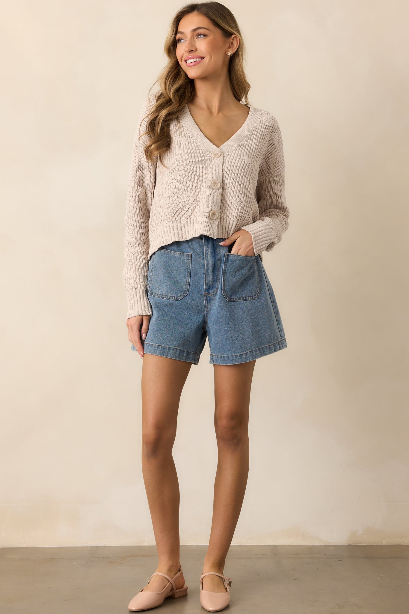 Z Supply Fleur Parchment Cardigan