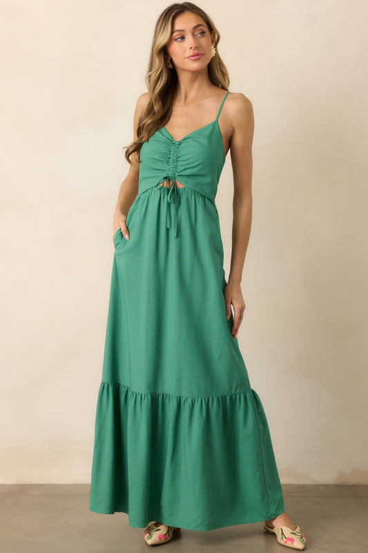 Z Supply Winslet Botanical Green Maxi Dress