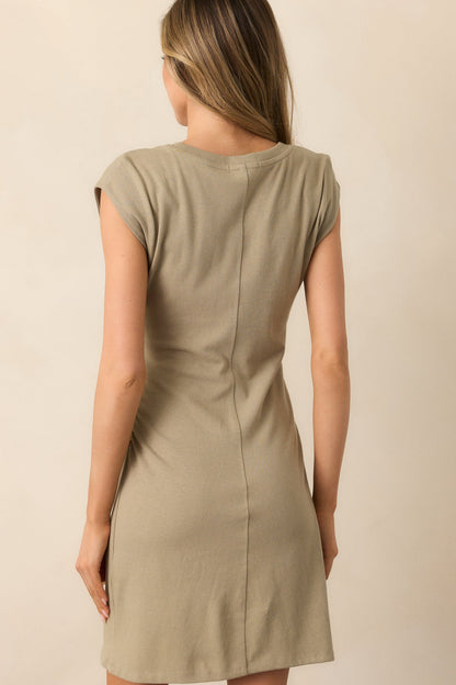 Z Supply Dusty Palm Green Camino Mini Dress