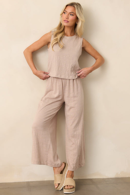 Z Supply Parchment Taupe Scout Textured Slub Pants