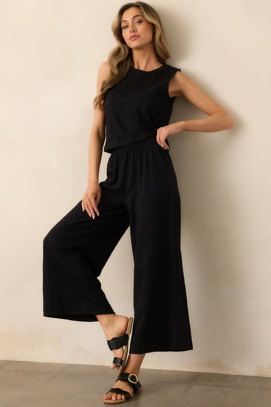 Z Supply Black Scout Textured Slub Pants
