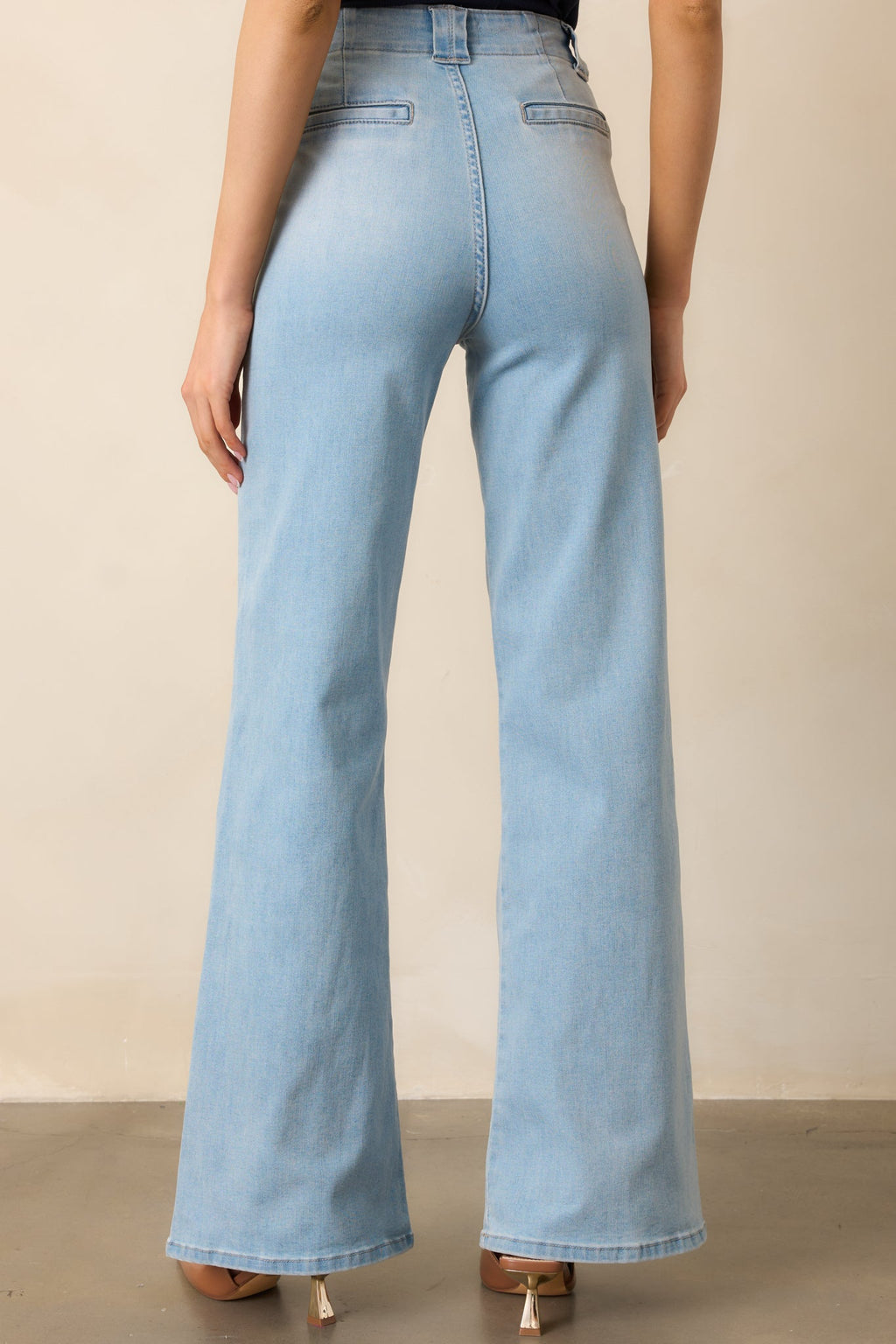 Hazy Days Light Wash Wide Leg Jeans