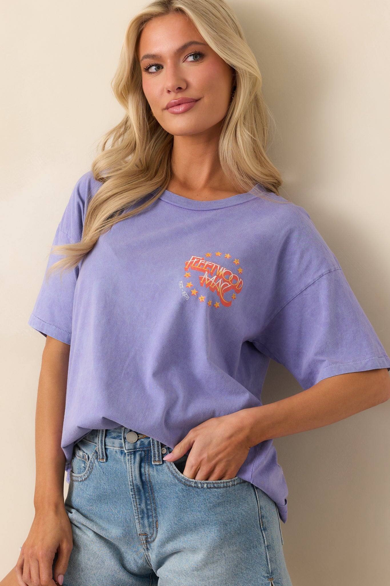 Fleetwood Mac Purple Mist Rumors Tour Merch Tee