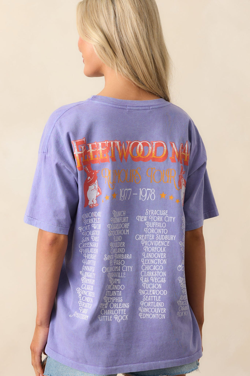 Fleetwood Mac Purple Mist Rumors Tour Merch Tee