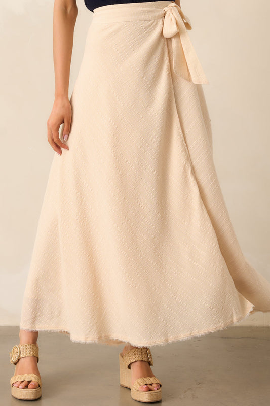 Z Supply Beige Salerno Wrap Midi Skirt