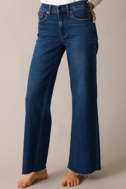 In The Countryside Dark Wash Straight Leg Jeans