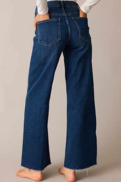 In The Countryside Dark Wash Straight Leg Jeans