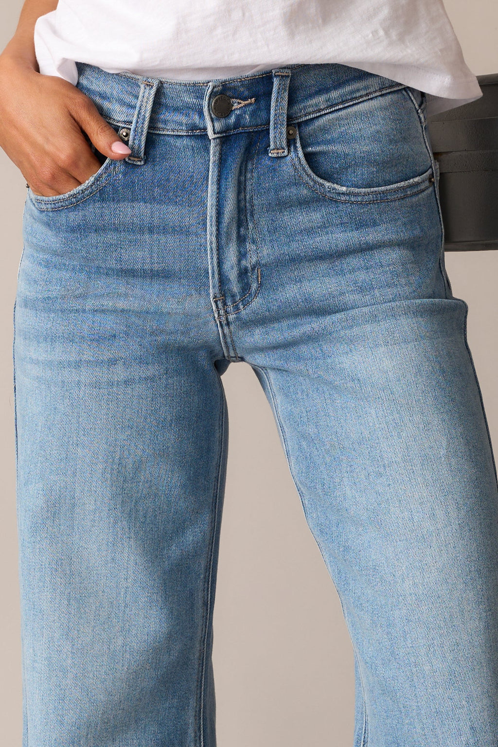In The Countryside Medium Wash Straight Leg Jeans