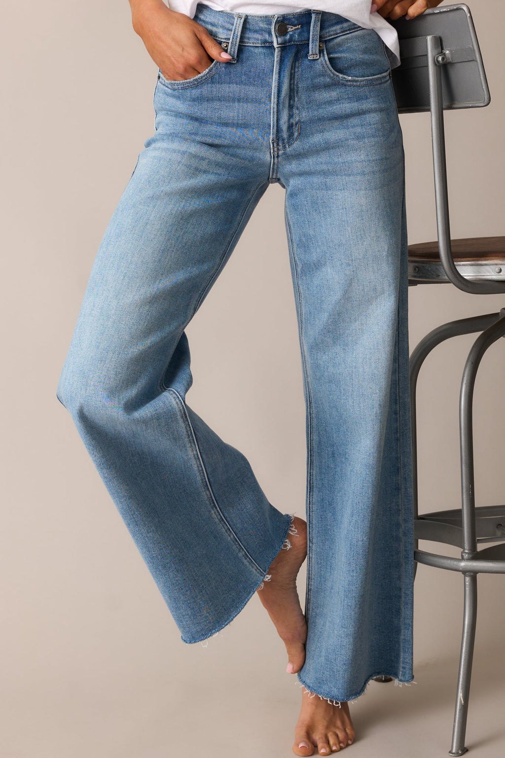 In The Countryside Medium Wash Straight Leg Jeans
