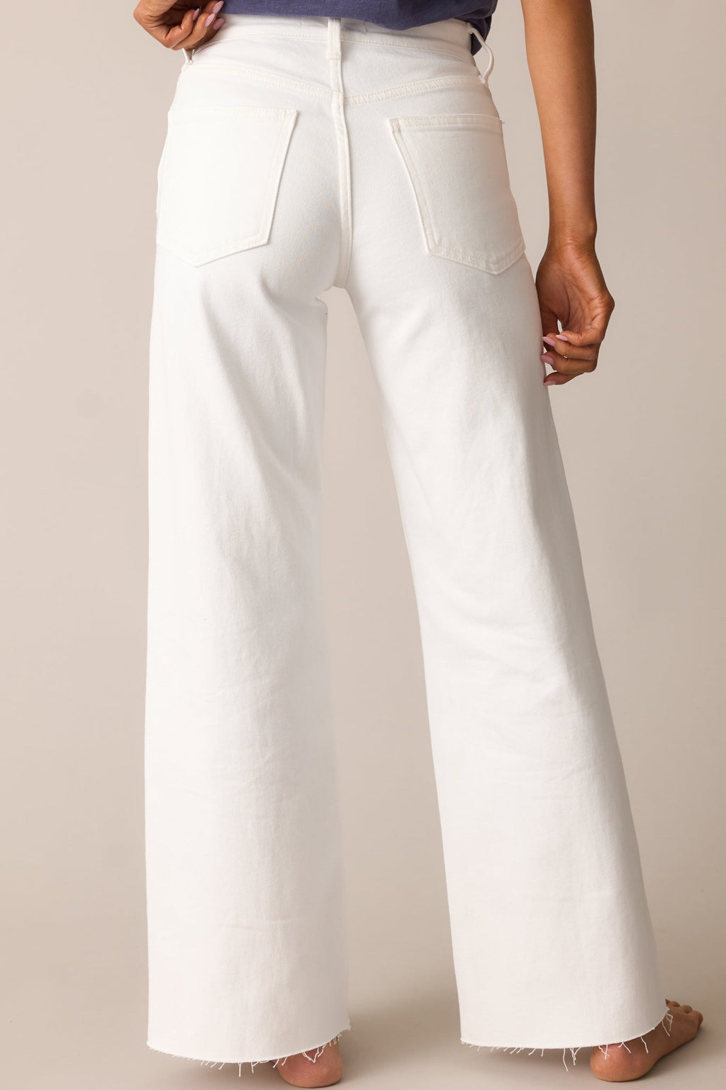 In The Countryside White Straight Leg Jeans