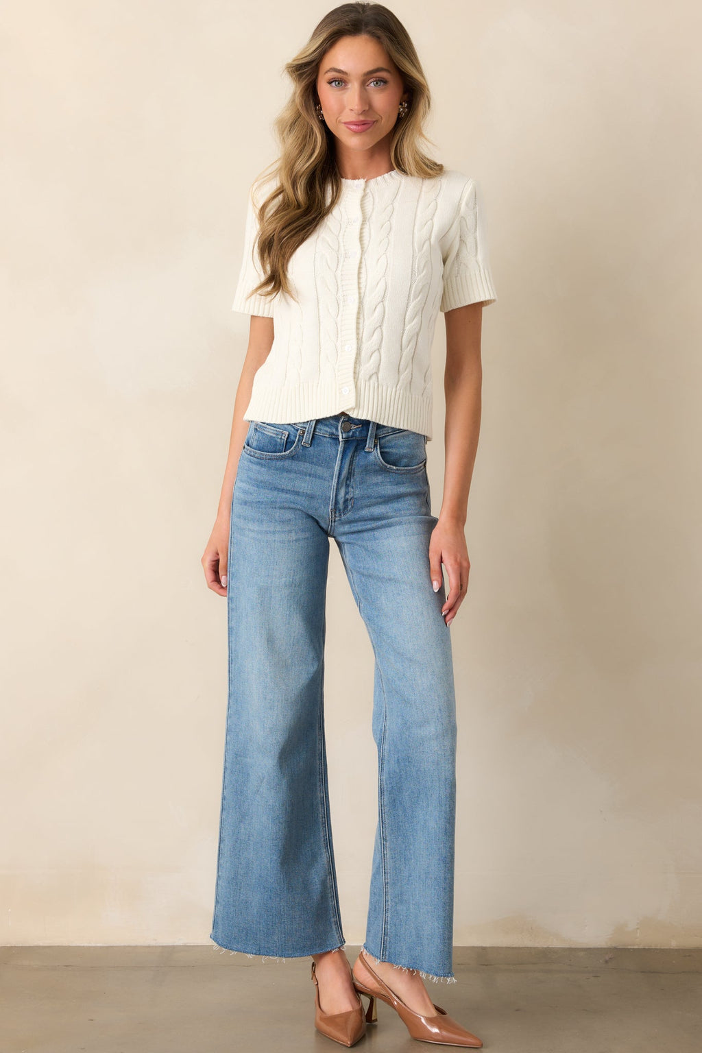 In The Countryside Medium Wash Straight Leg Jeans