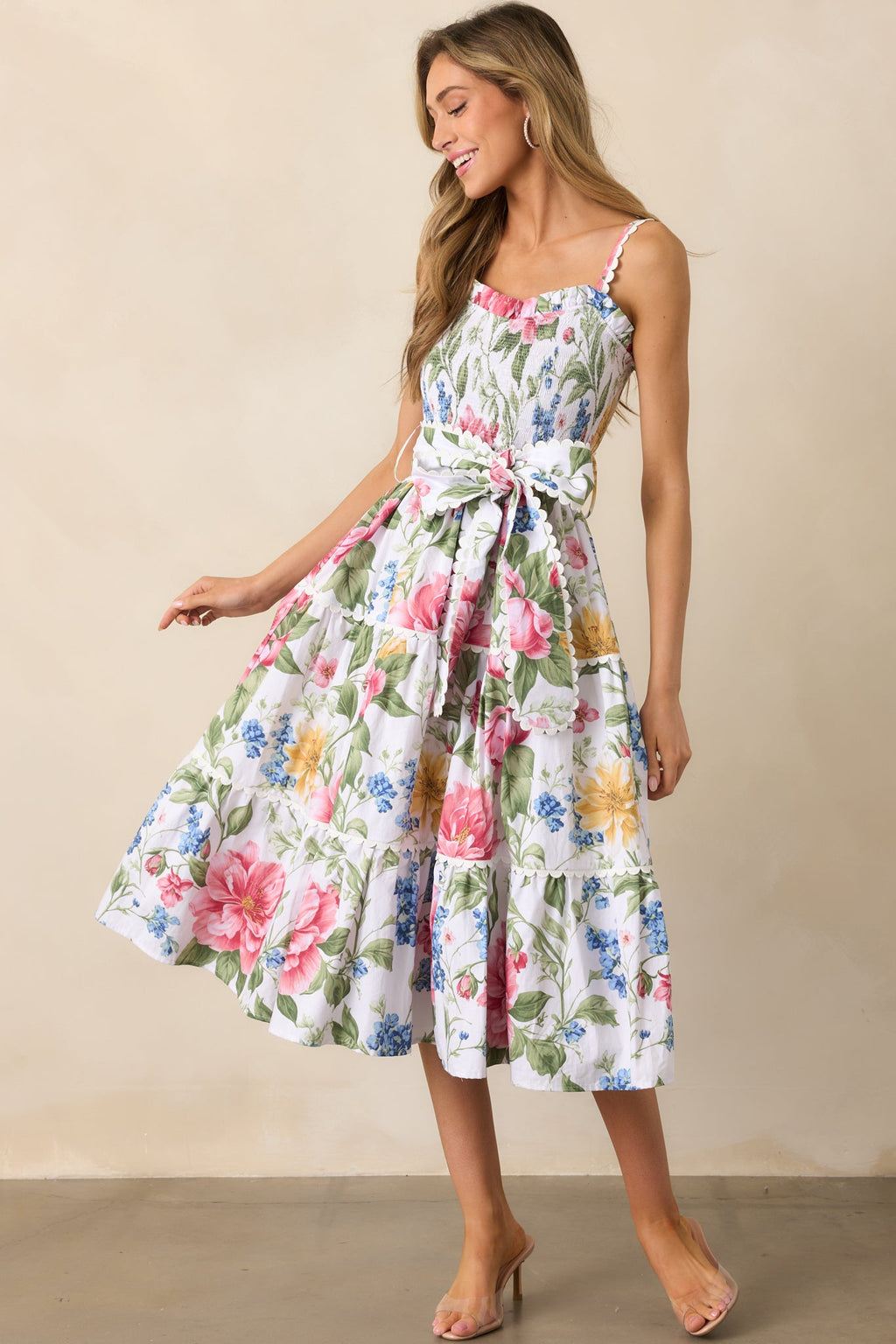Darcy Dream Garden Floral Cotton Maxi Dress