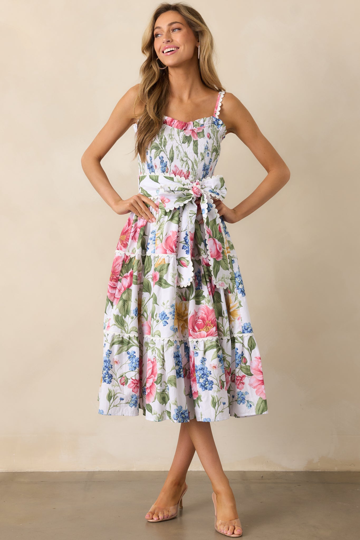 Darcy Dream Garden Floral Cotton Maxi Dress
