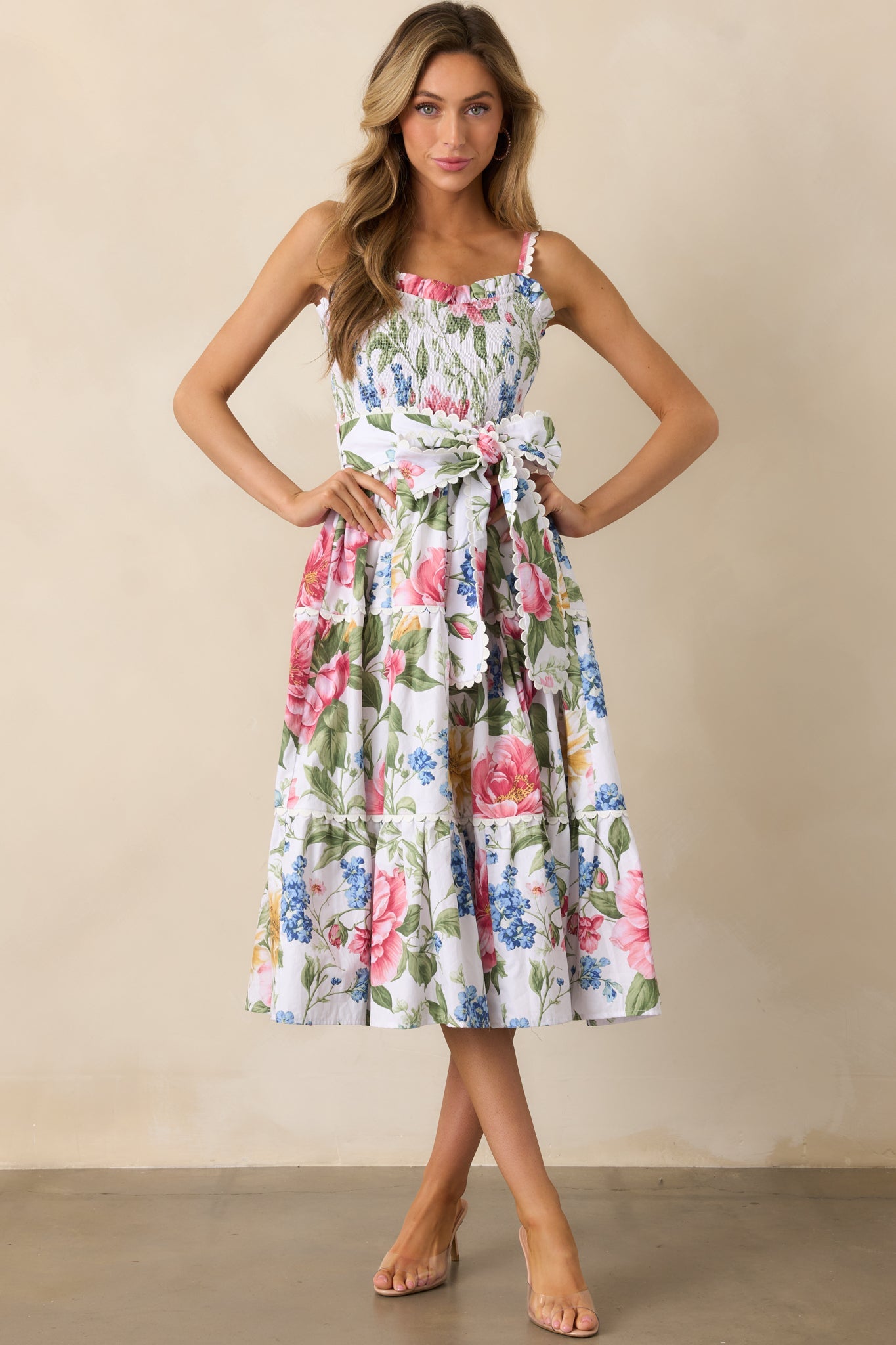 Darcy Dream Garden Floral Cotton Maxi Dress