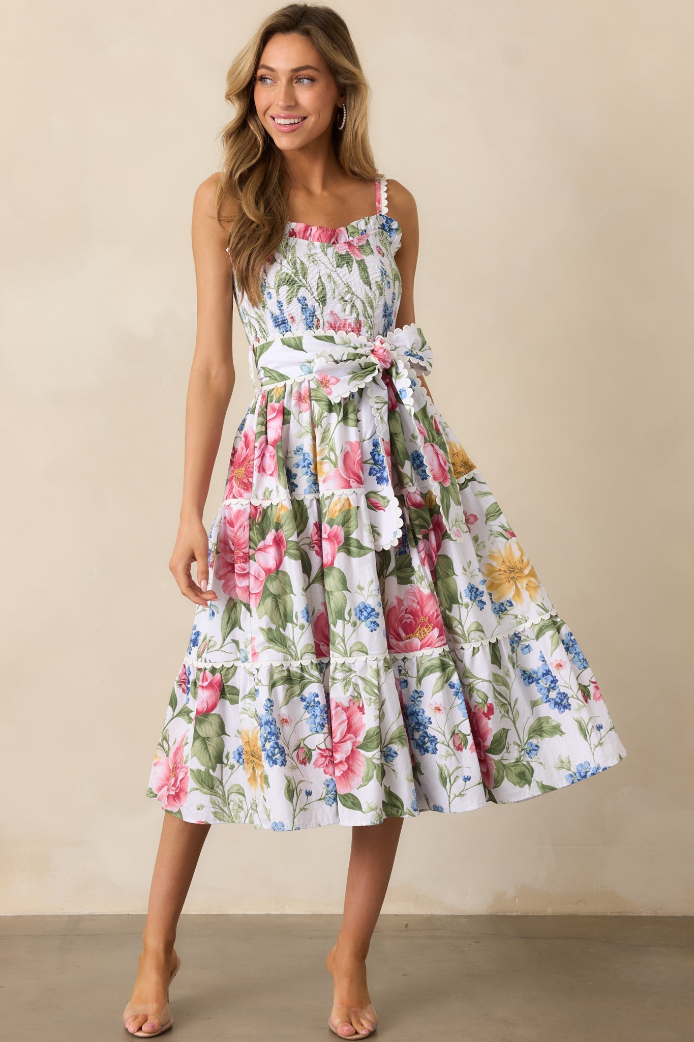 Darcy Dream Garden Floral Cotton Maxi Dress