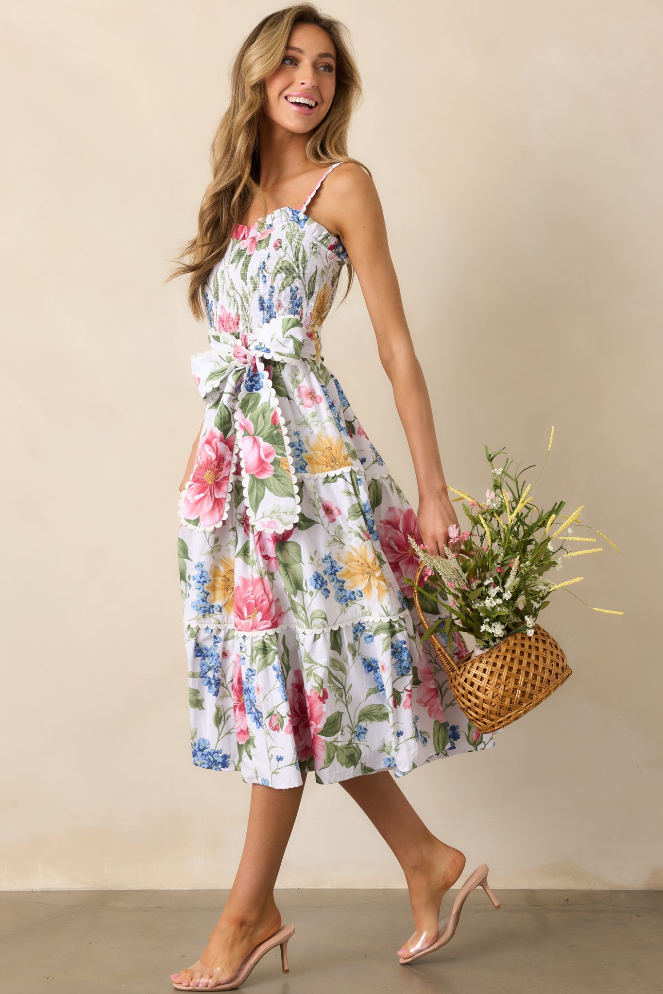 Darcy Dream Garden Floral Cotton Maxi Dress