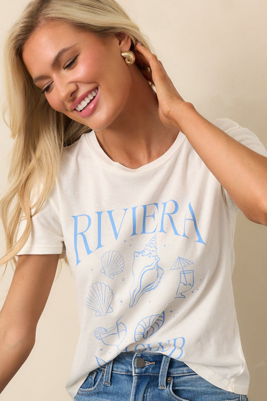 Z Supply Sea Salt Ivory Riviera Tourist Tee