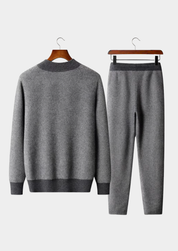 100% MERINO WOOL PATTERNED SET