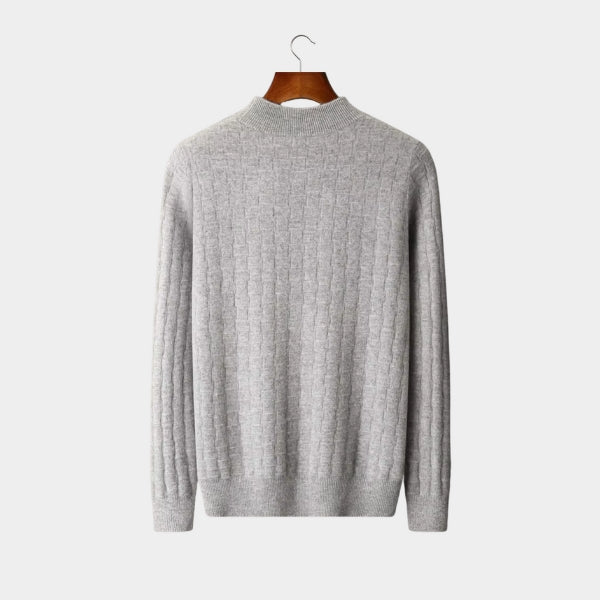 The Oslo Merino Wool Mock Neck Sweater
