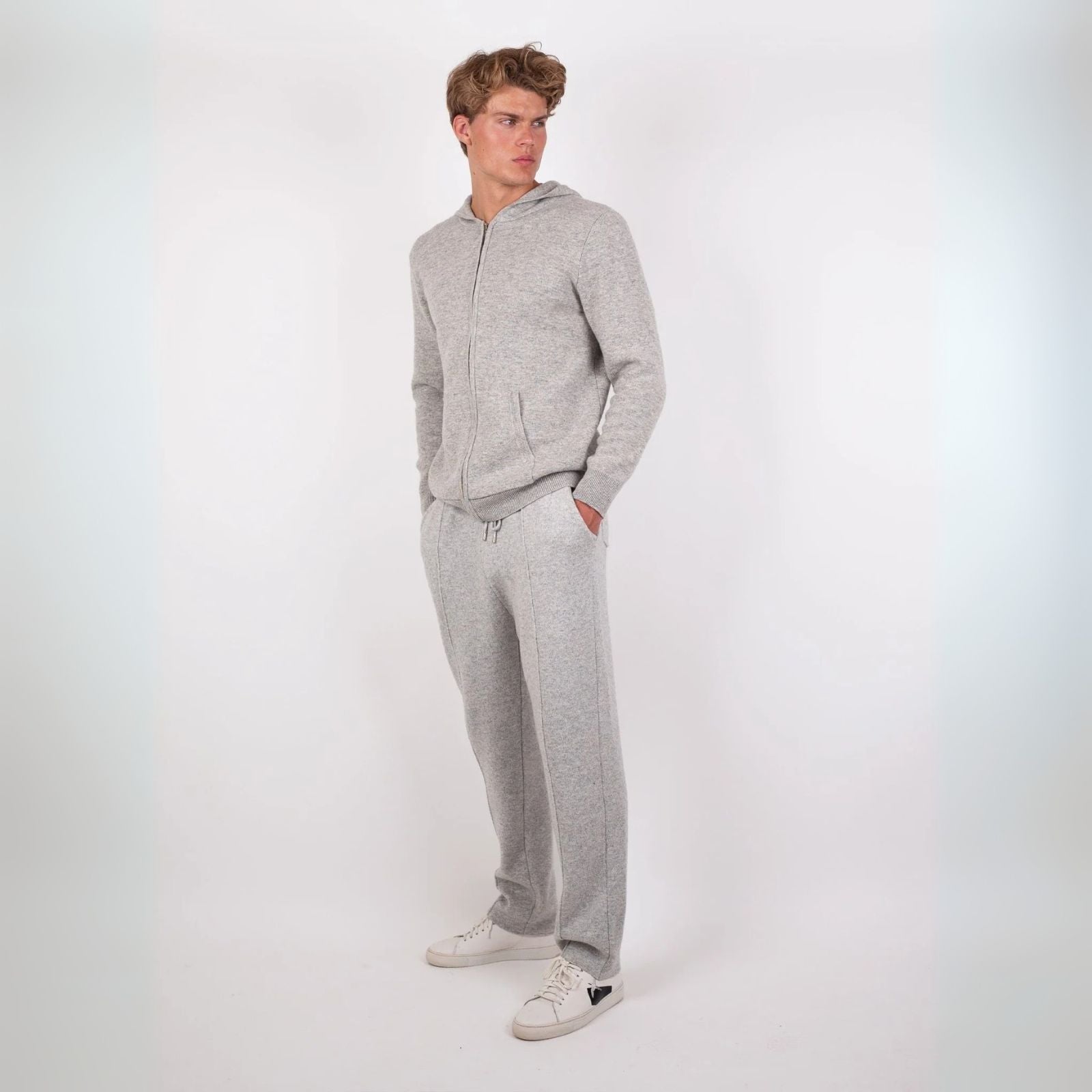 The Geneva Merino Wool Zip-Up Comfort Set