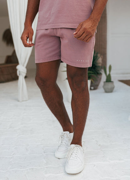 Gym King Purpose Washed Short - Dusky Mauve