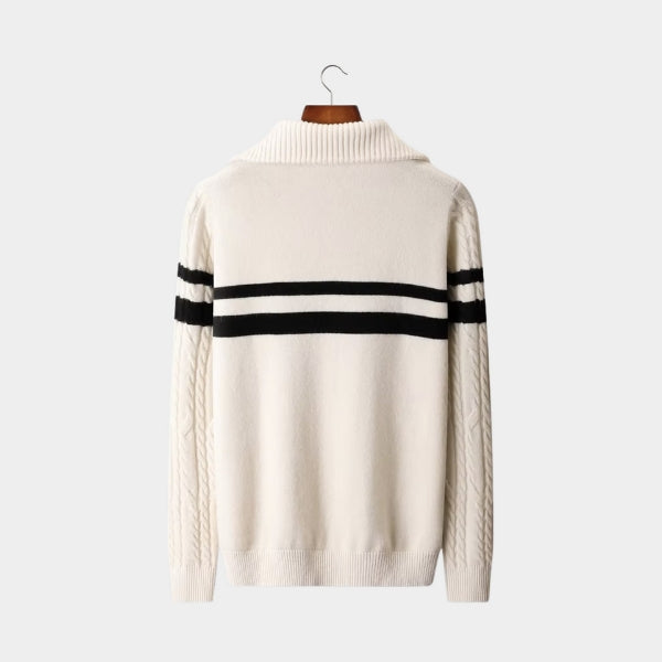 The St. Moritz Merino Wool Quarter Zip Sweater