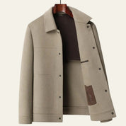 The Aspen Wool-Texture Snap Jacket