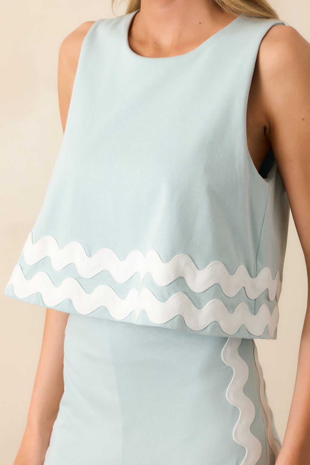 Kayla Ancient Waters Aqua Cotton Jumpsuit