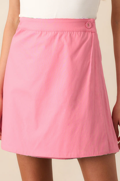 Carrington Reversible Garden Party Floral Cotton Wrap Skirt