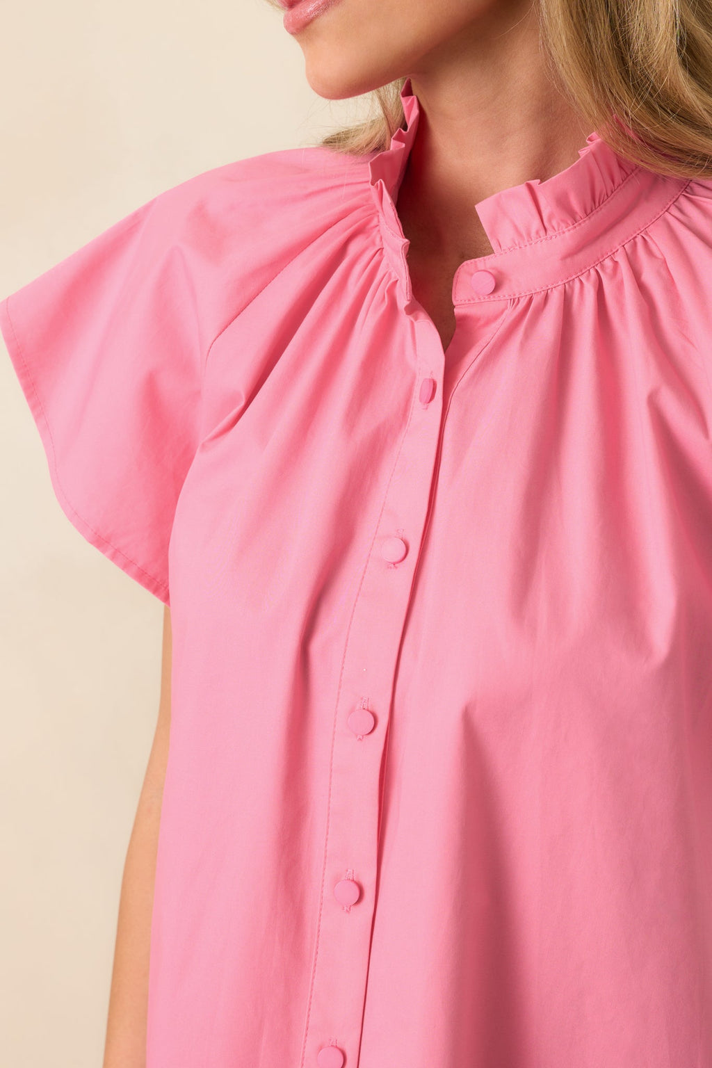 Florence Geranium Pink Cotton Top