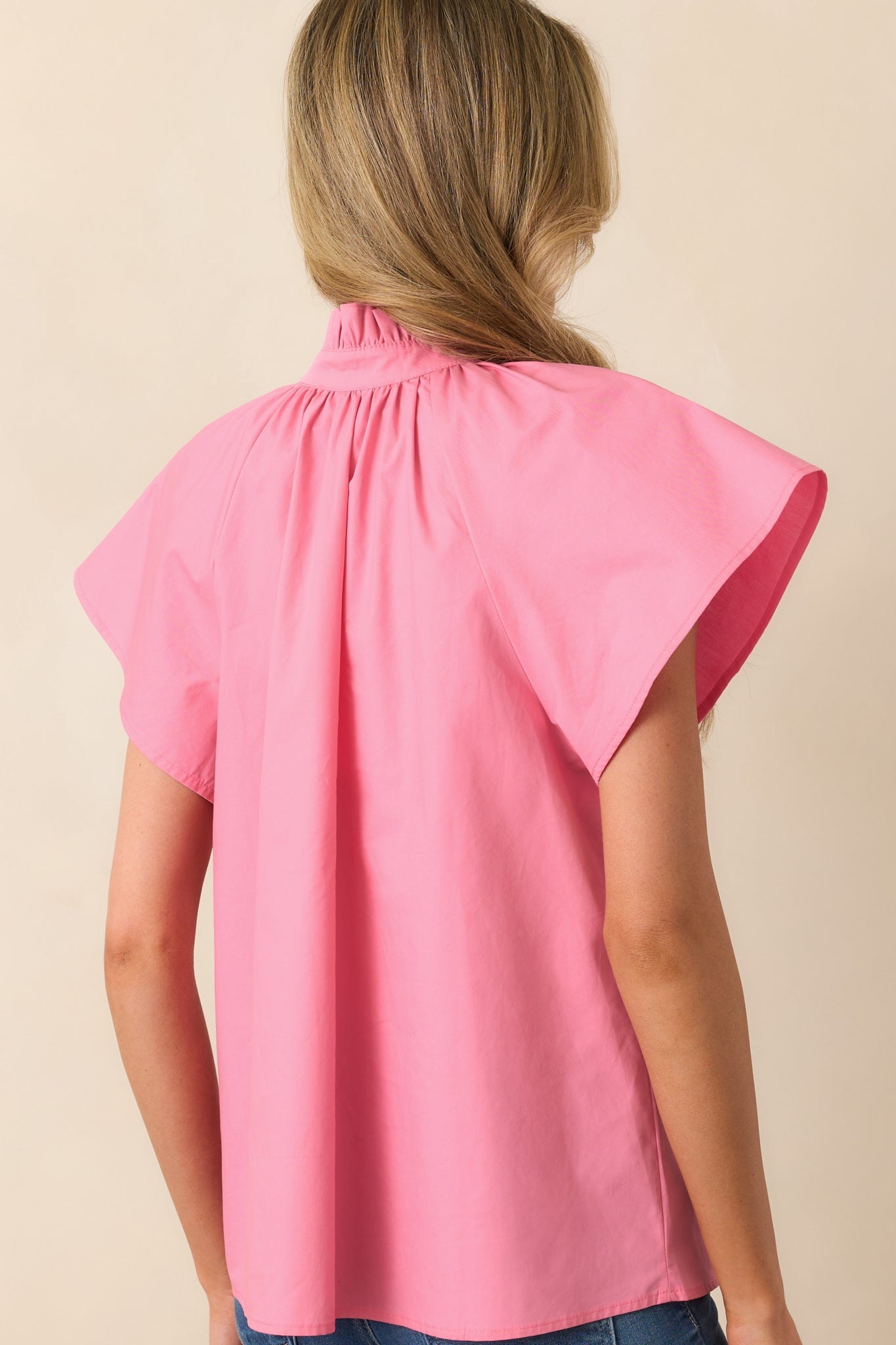 Florence Geranium Pink Cotton Top