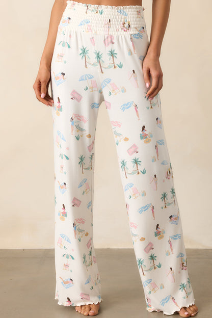 Z Supply Ivory Bone Dawn Beach Days Pant