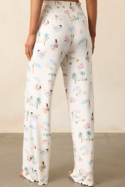Z Supply Ivory Bone Dawn Beach Days Pant