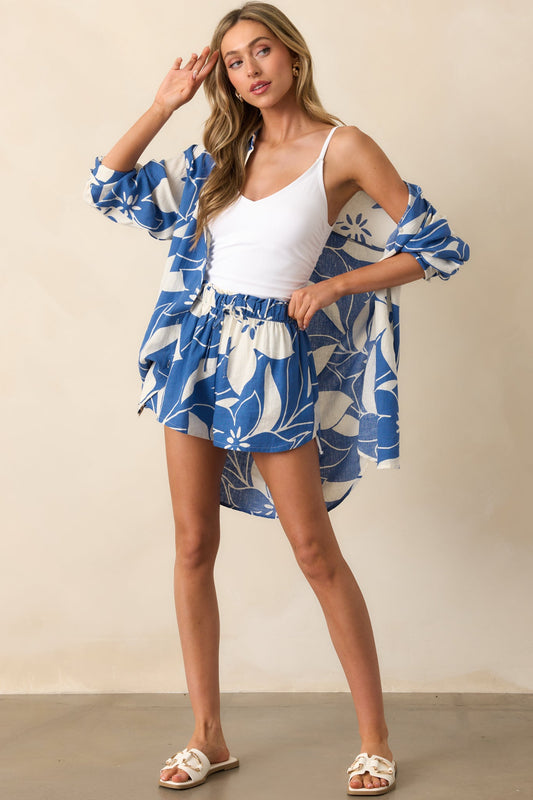 Z Supply Riviera Blue Cima Madero Short