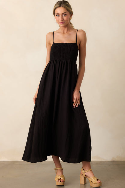 Z Supply Black Beachside Midi Dress