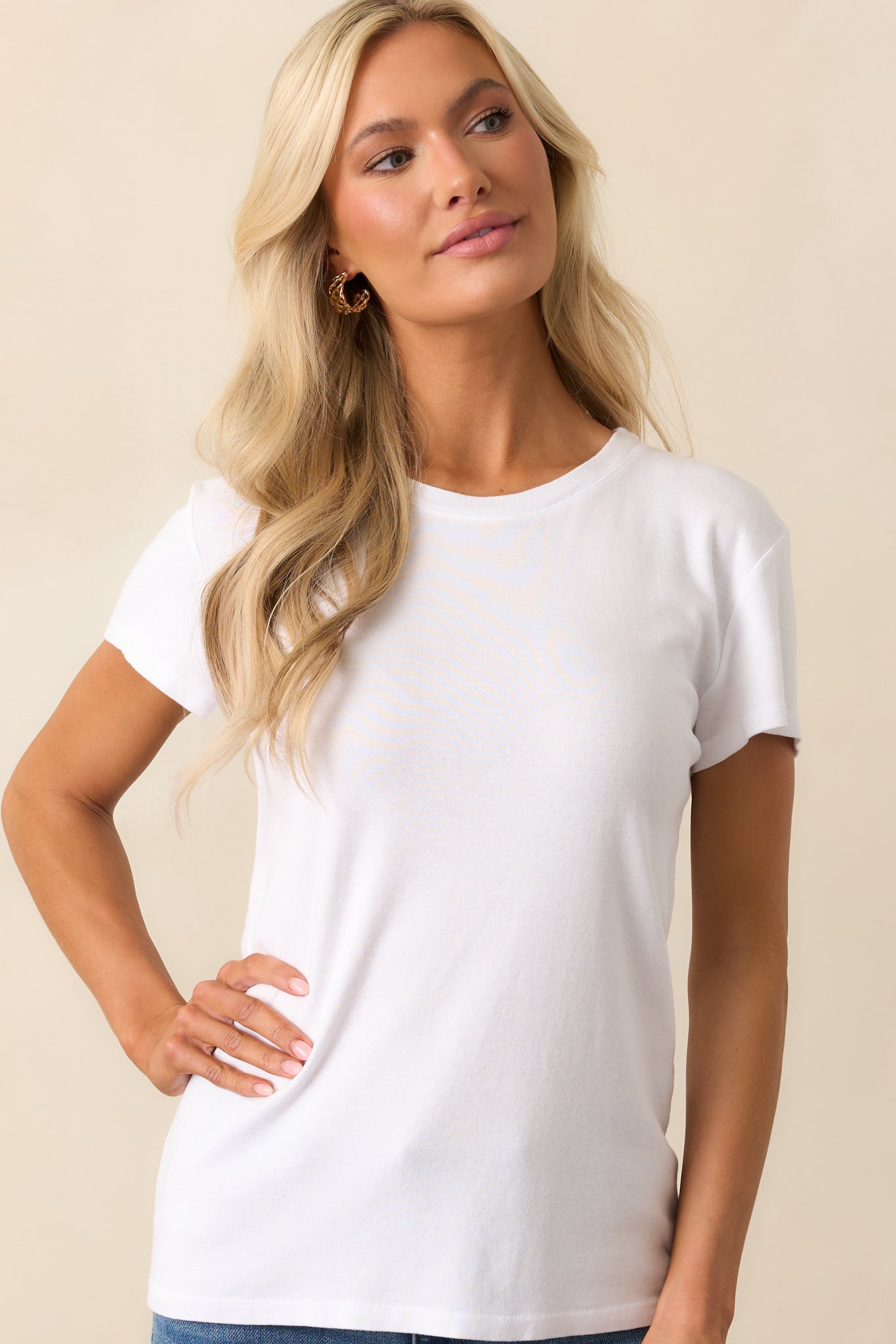 Every Day Kind Of Thing White Crew Neck Tee