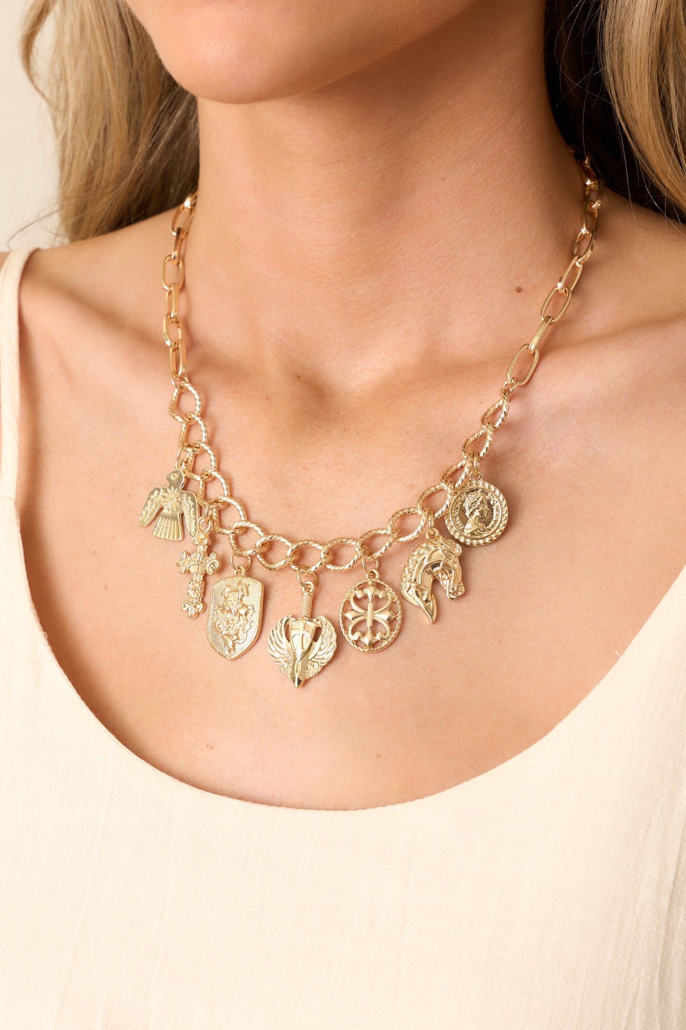 In Good Company Gold Charm Necklace