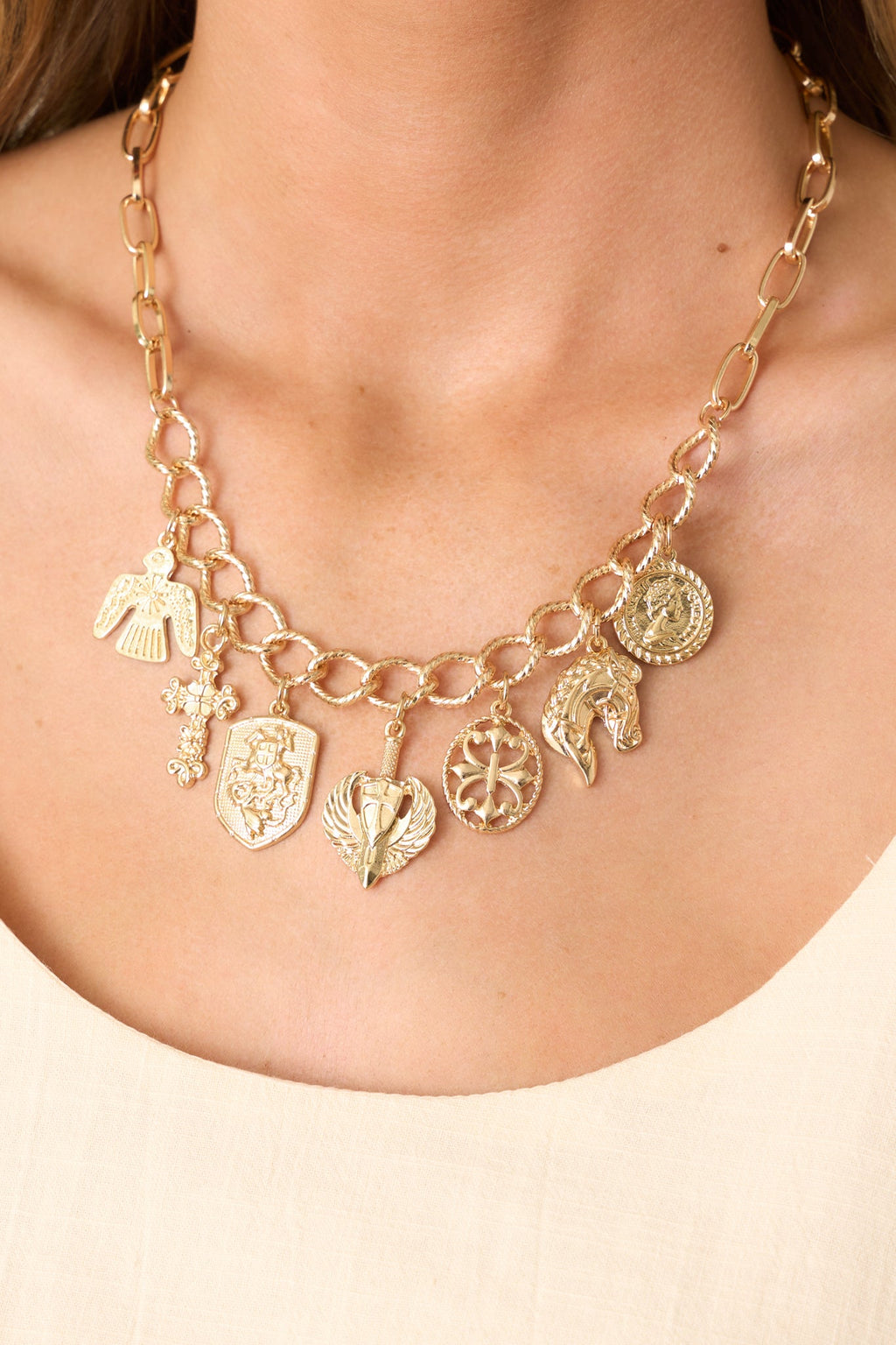 In Good Company Gold Charm Necklace