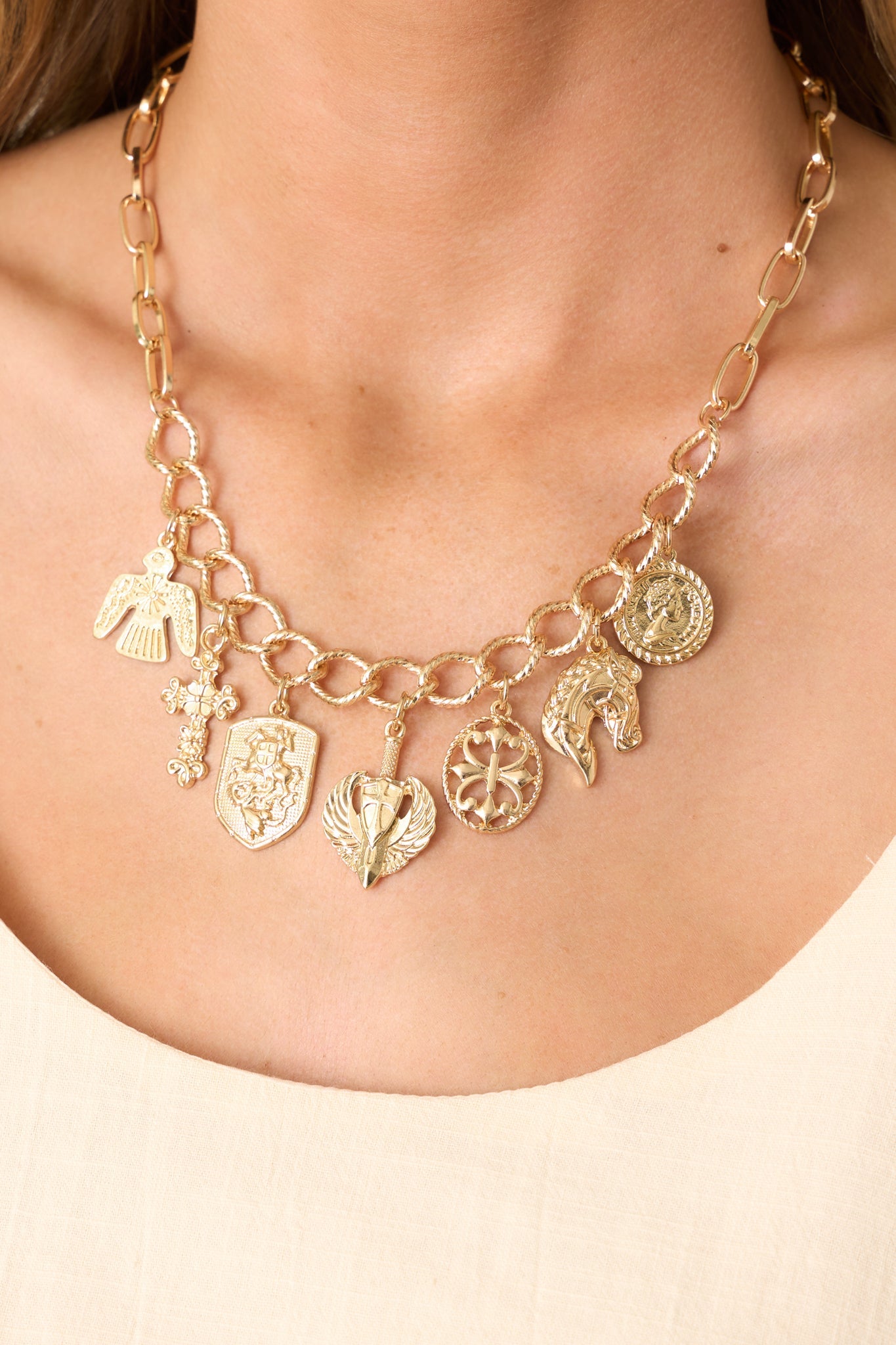 In Good Company Gold Charm Necklace