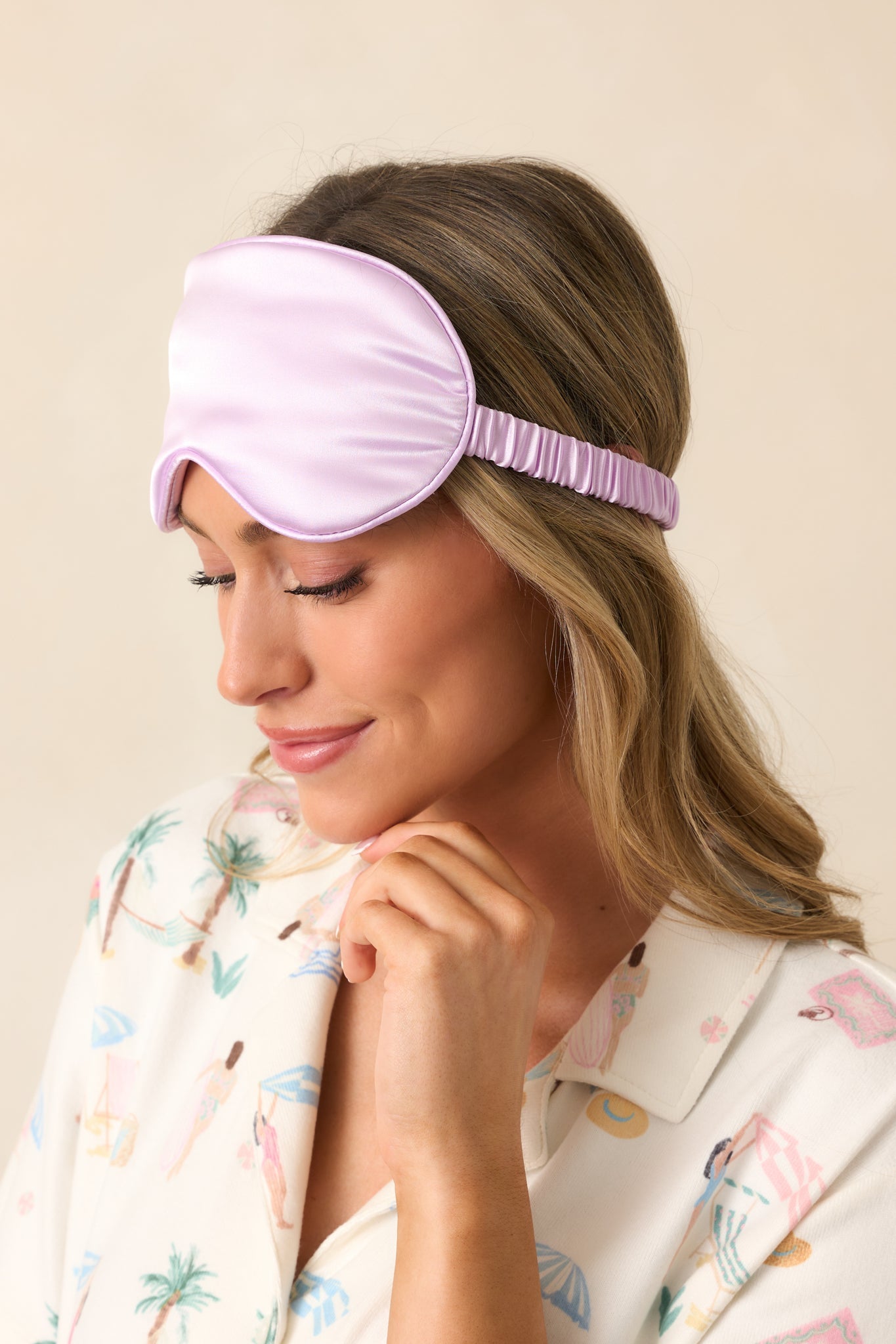 Dream State Lavender Satin Eye Mask