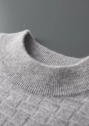 NOBA WOOL TEXTURED MOCKNECK